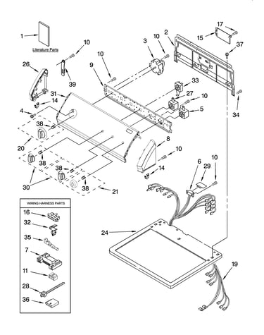 Top and console parts