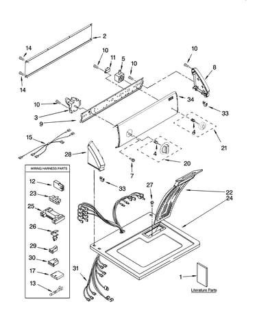Top and console parts