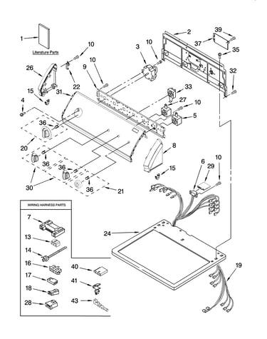 Top and console parts