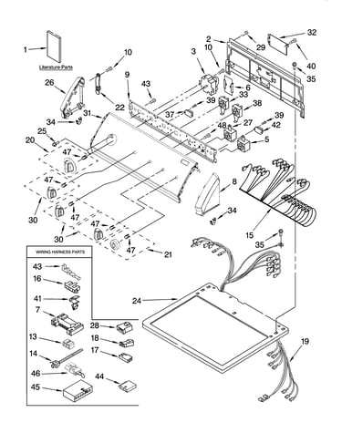 Top and console parts