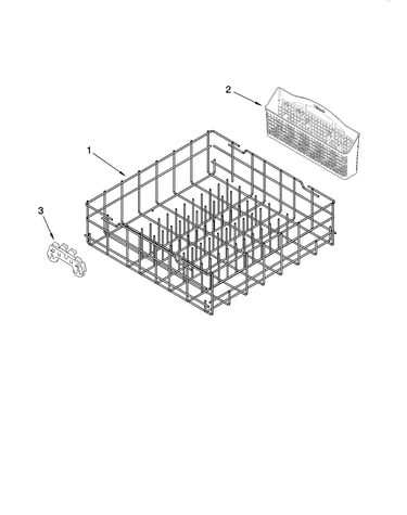 Lower rack parts, optional parts (not included)