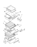 Refrigerator shelf parts