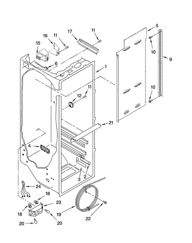 Refrigerator liner parts