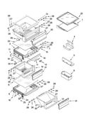 Refrigerator shelf parts