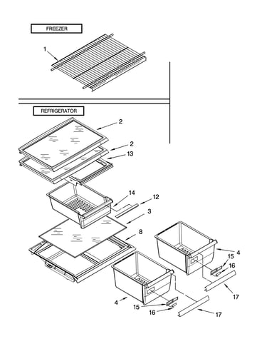 Shelf parts, optional parts