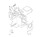 Kenmore Elite 11045081402 top and cabinet parts diagram