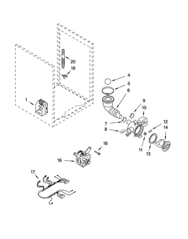 Pump and motor parts, optional parts (not included)