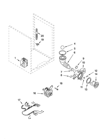 Pump and motor parts, optional parts (not included)