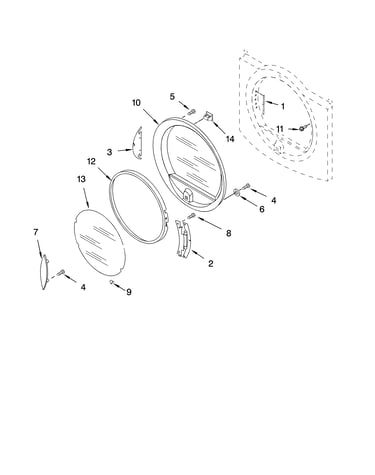 Door parts, optional parts (not included)