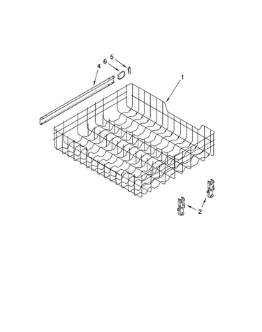 Upper rack and track parts