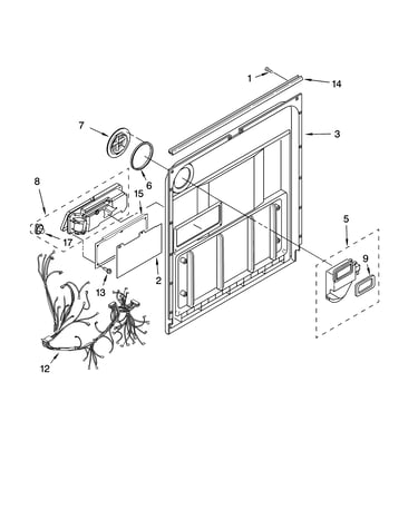 Door and latch parts