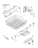 Upper rack and track parts