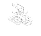 Kenmore 11084762301 washer top and lid parts diagram