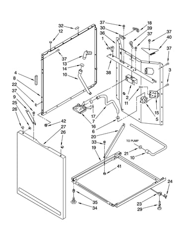 Washer cabinet parts