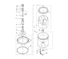 Kenmore 11084762301 agitator, basket and tub parts diagram