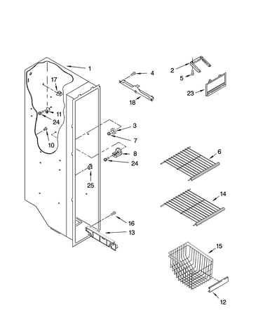 Freezer liner parts
