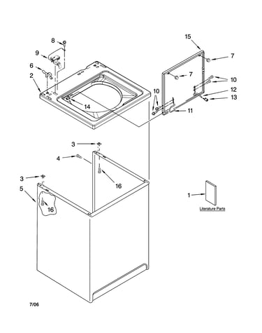 Top and cabinet parts