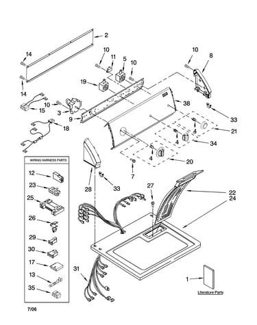 Top and console parts
