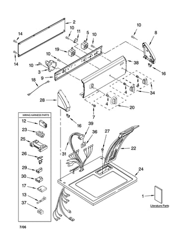 Top and console parts
