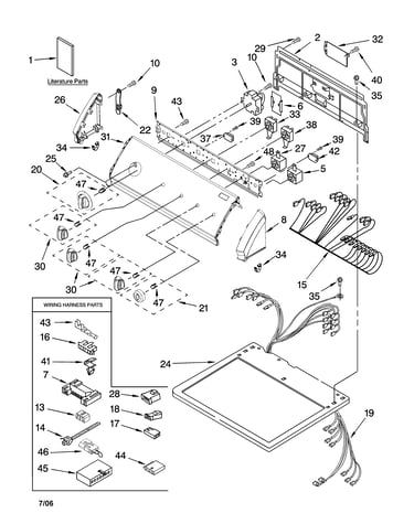 Top and console parts