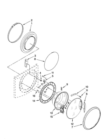Door and latch parts