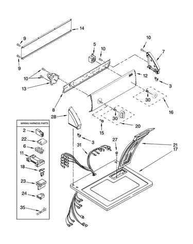 Top and console parts