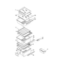 Kenmore 10656862600 refrigerator shelf parts diagram