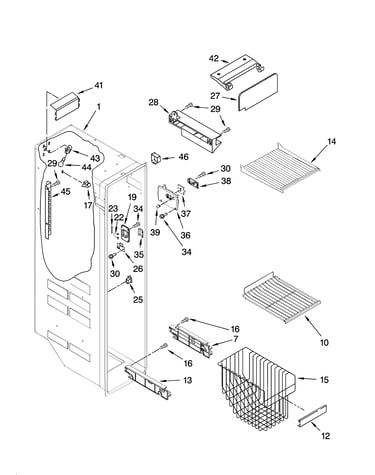 Freezer liner parts
