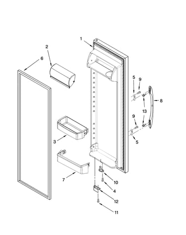 Refrigerator door parts