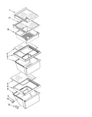 Refrigerator shelf parts