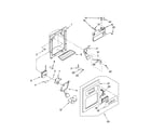 Kenmore 10657206601 dispenser front parts diagram