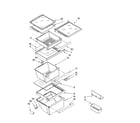 Kenmore Elite 10657789700 refrigerator shelf parts diagram