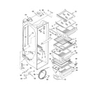 Kenmore 10656722602 refrigerator liner parts diagram