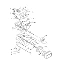 Kenmore 10656729602 motor and ice container parts diagram