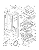 Refrigerator liner parts