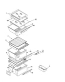 Refrigerator shelf parts