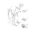 Kenmore 10656829601 freezer liner parts diagram