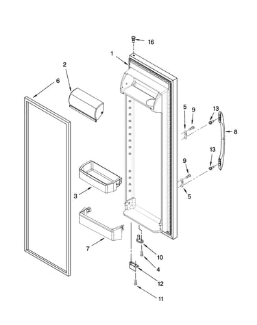 Refrigerator door parts