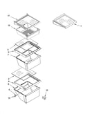 Refrigerator shelf parts