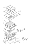 Refrigerator shelf parts