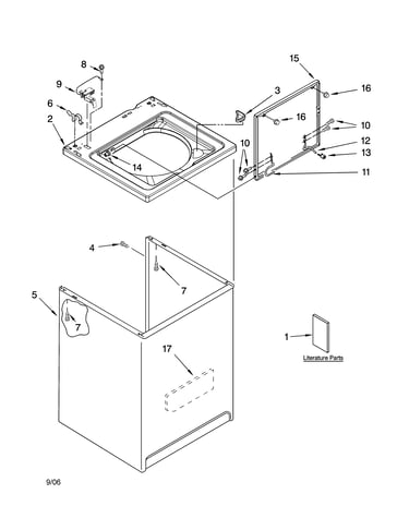 Top and cabinet parts