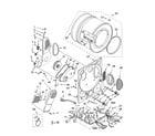 Kenmore 1101820296 dryer bulkhead parts diagram