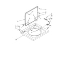 Kenmore 1101820296 washer top and lid parts diagram