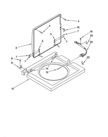 Washer top and lid parts
