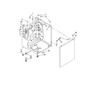 Kenmore 1101820296 washer cabinet parts diagram