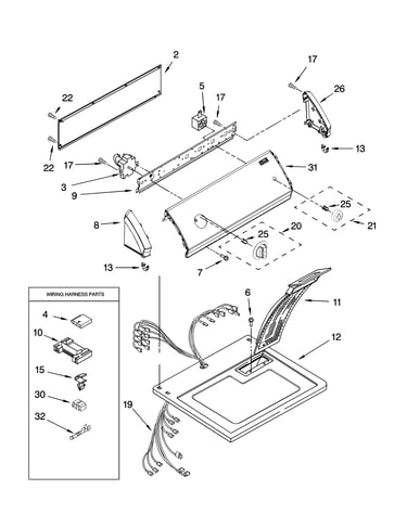 Top and console parts