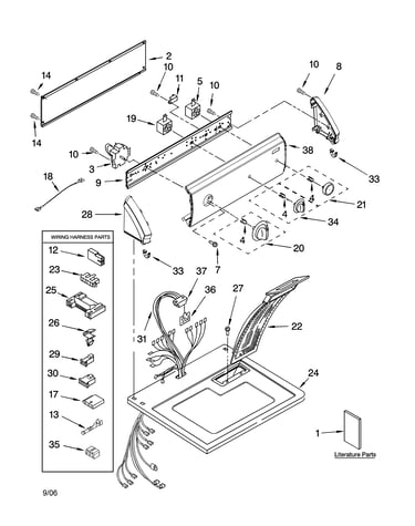 Top and console parts