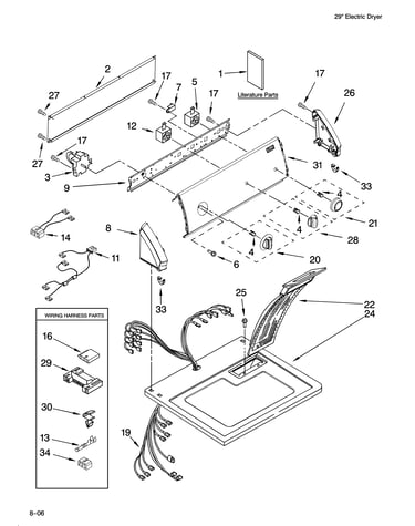 Top and console parts