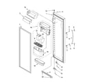 Kenmore Elite 10644433600 refrigerator door parts diagram