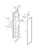 Freezer door parts